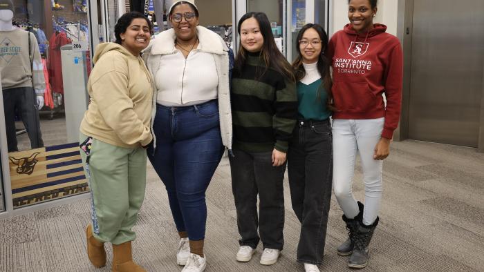 Excited students return for Spring Semester.