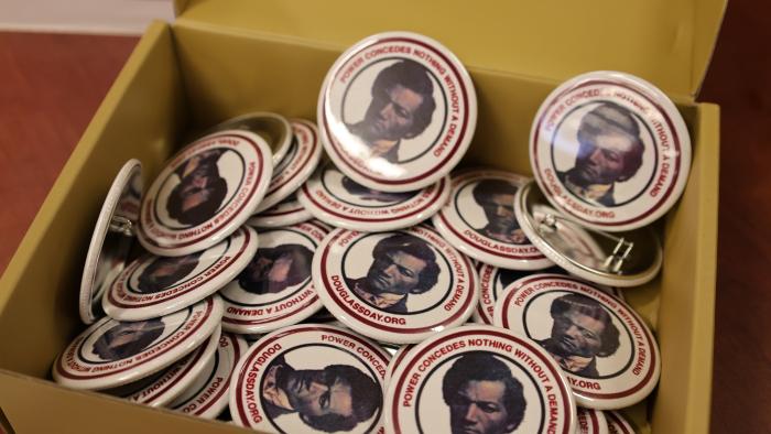 Pins given out for Douglass Day