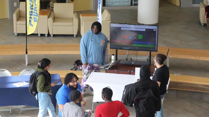 Students learn about Black History in a fun way.