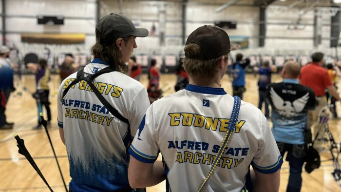 Members of Alfred State Archery Team