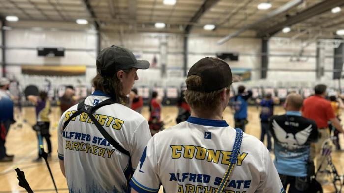 Members of Alfred State Archery Team