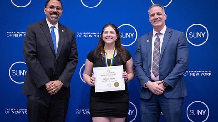 Alfred State student wins Chancellor's Award for Student Excellence