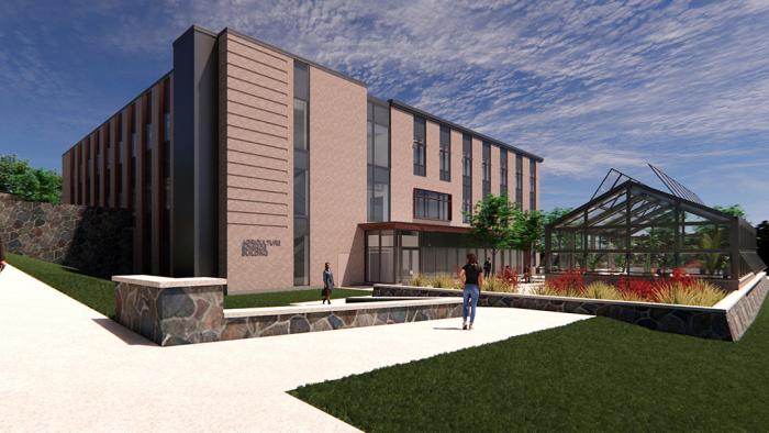 Rendering of new Ag Building