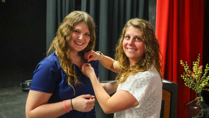 Student participates in Allied Health pinning Ceremony