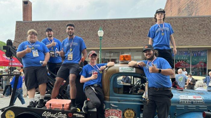 Members of the 2024 Alfred State Great Race Team