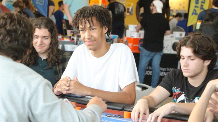 Students enjoy casino night