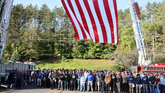 9/11 Remembrance gathering at Wellsville campus