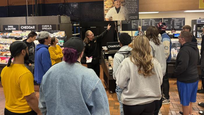 Alfred State nutrition class at Wegmans