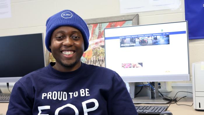 Elijah Adams named SUNY EOP Ambassador