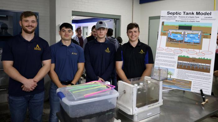 Winning team for septic tank competition