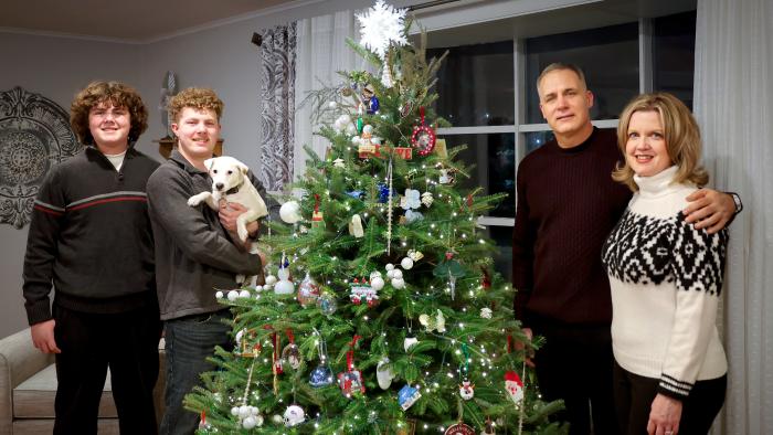 President Mauro and his family