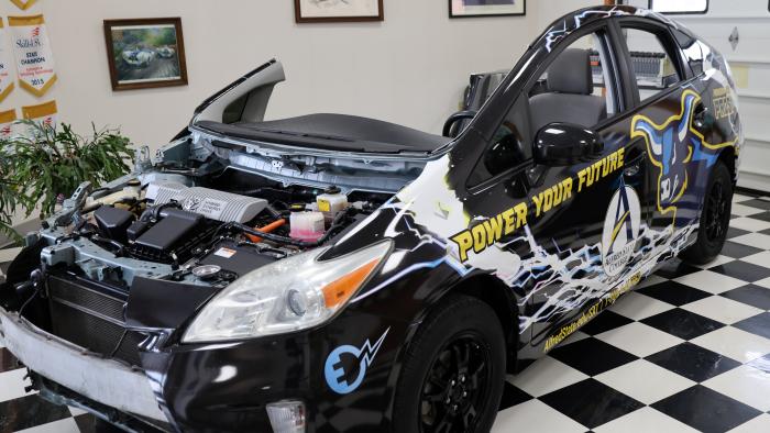 New cutaway car at Wellsville Campus