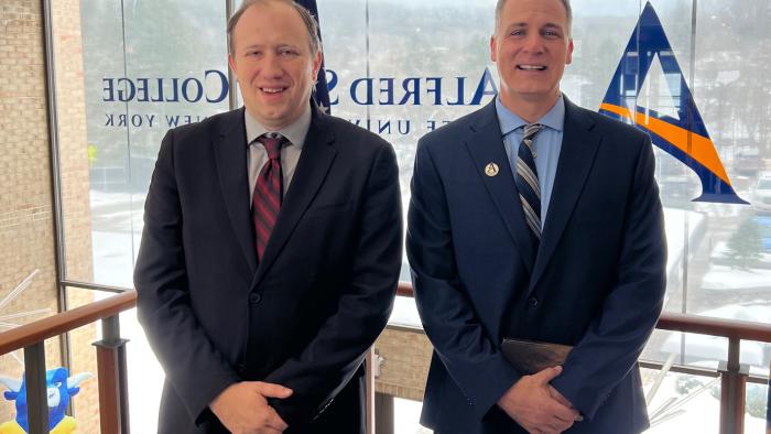 Assemblyman Joe Sempolinski and President Steven Mauro