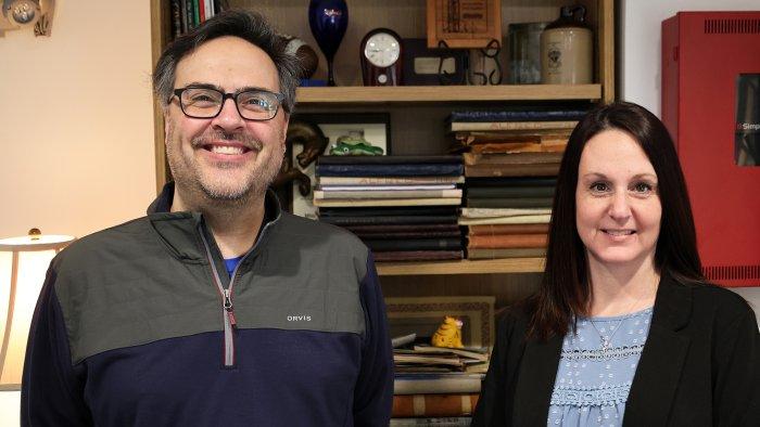 New members of Institutional Advancement, John Lewis and Sandy Burdick