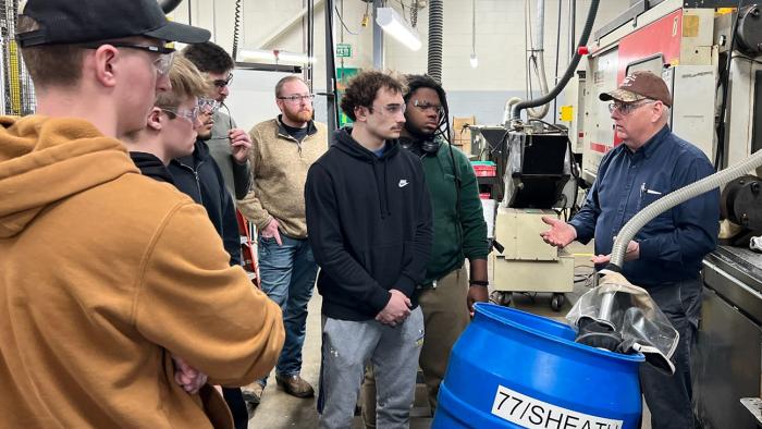 Students visit KA-Bar Knives company