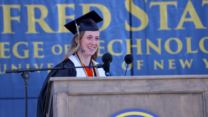 School of Architecture, Management and Engineering Technology commencement speaker, Alyssa James