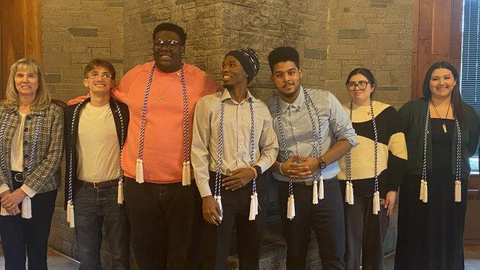 Alfred State’s 2025 class of Chi Alpha Epsilon inductees