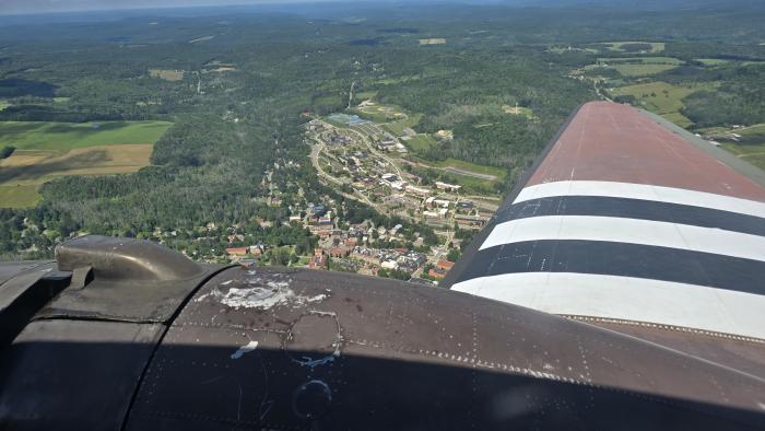 A unique view of Alfred State from the sky.
