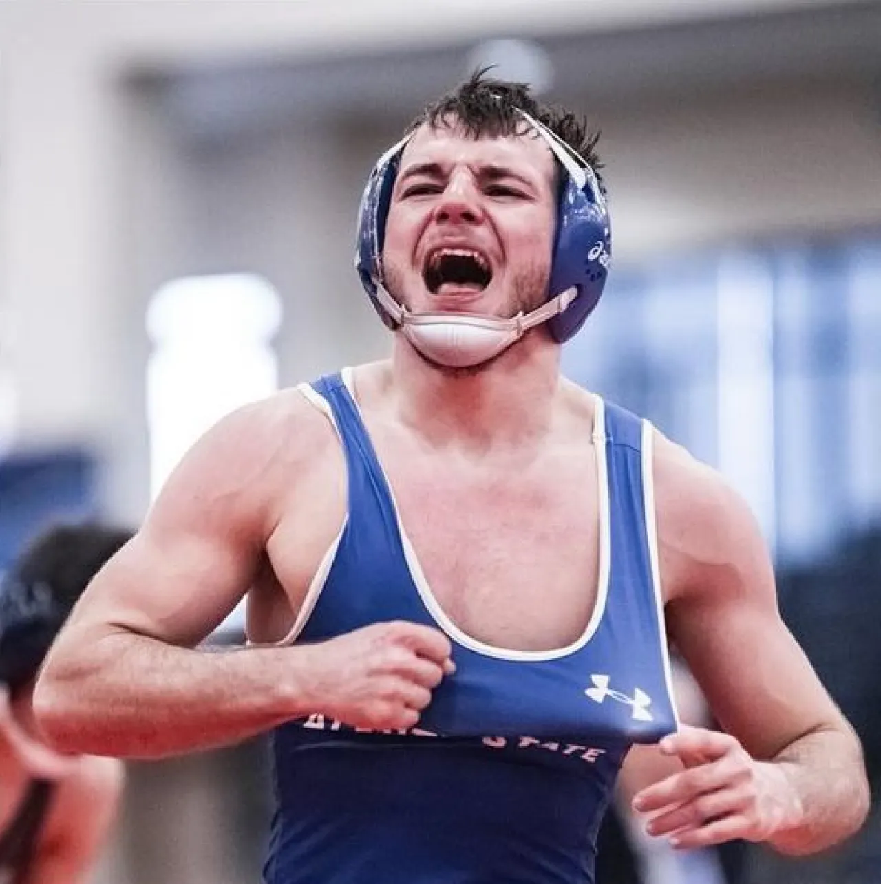 Zach Levey celebrates a victory