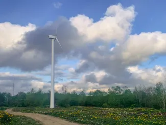 Wind Turbine on Alfred State campus