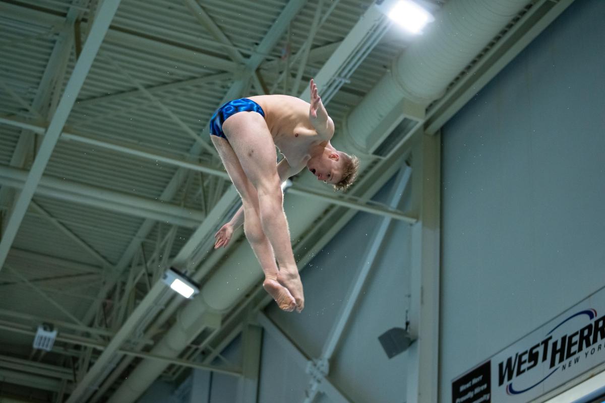 Conor Compton dives in a recent competition.