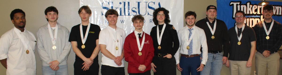 Gold winning students 