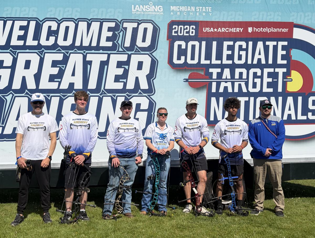 Alfred State archery team at Nationals