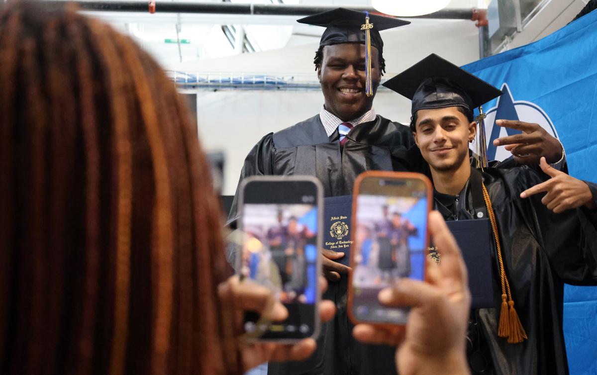 students celebrate commencement