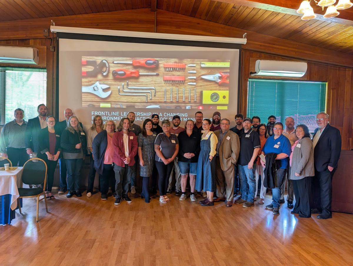 Participants of a Managers Workshop held at the Lake Lodge
