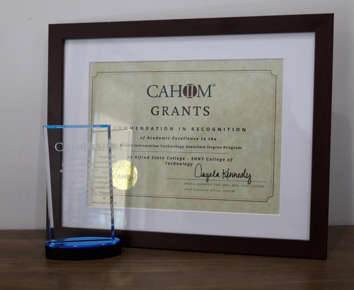 Awards received from CAHIIM