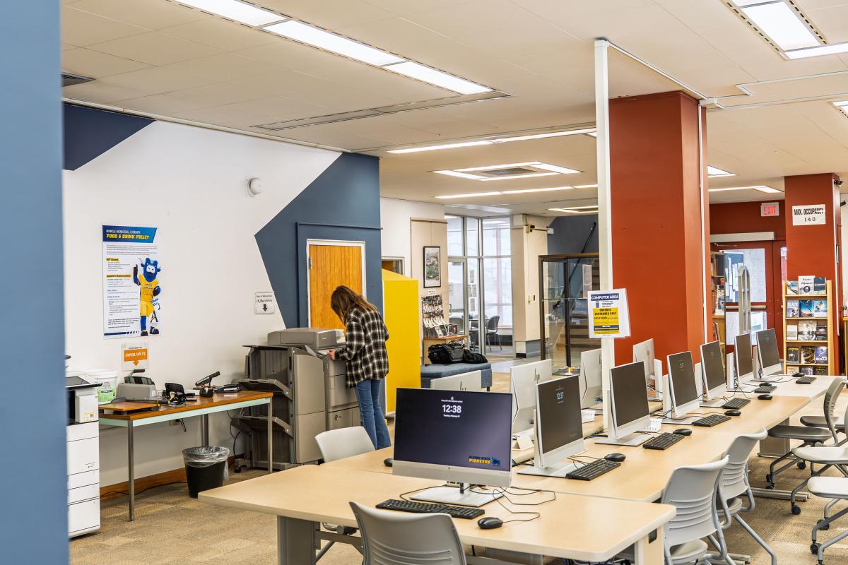   A computer lab

