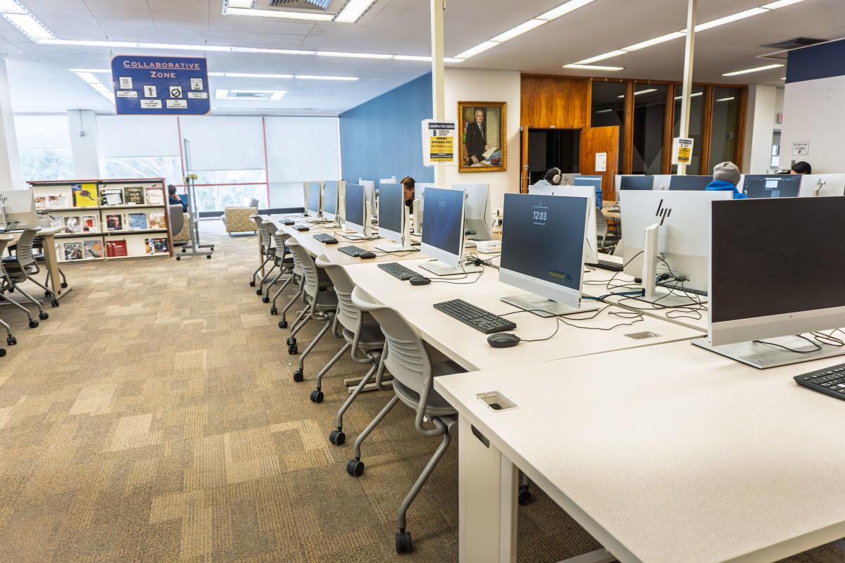  A computer lab

