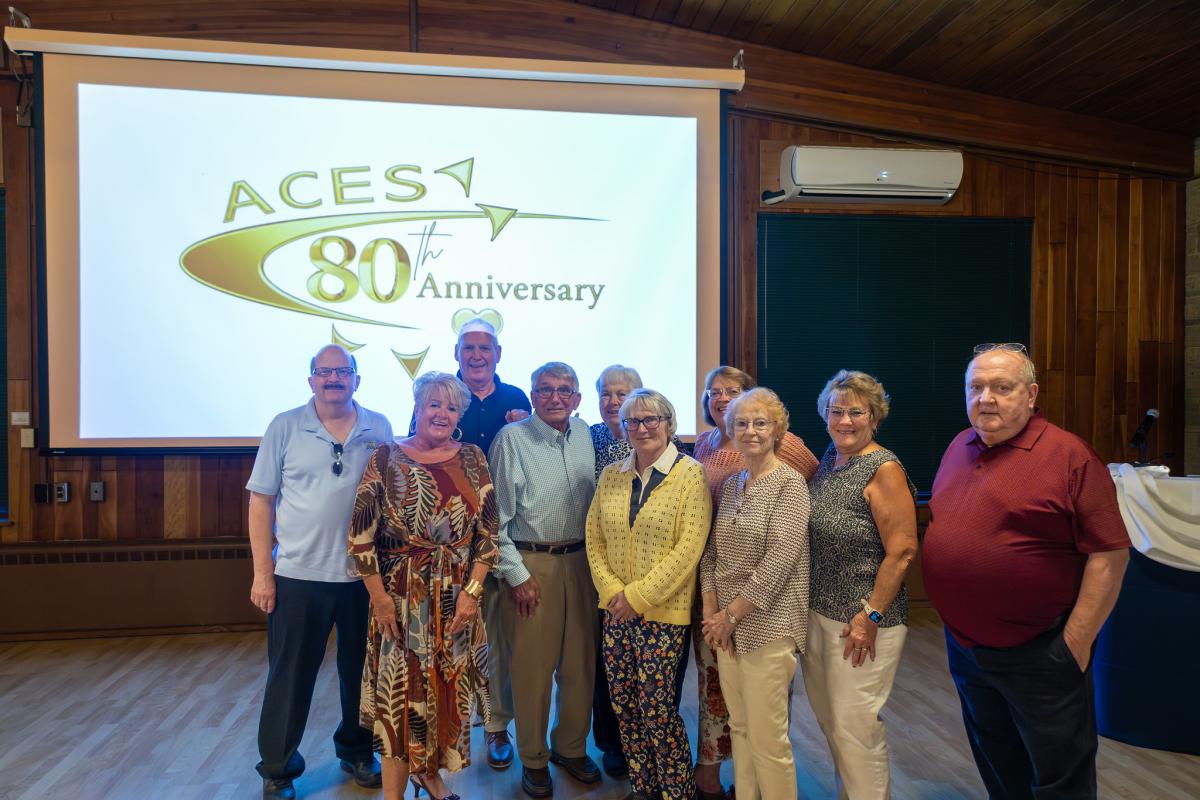 ACES Retirees at an Anniversary Dinner