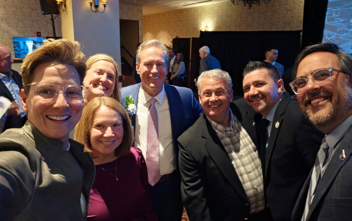 Bill Goodrich with Alfred State team