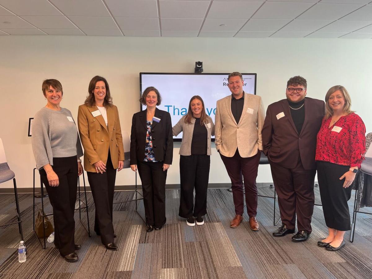 Professor Gorman with her fellow panelist