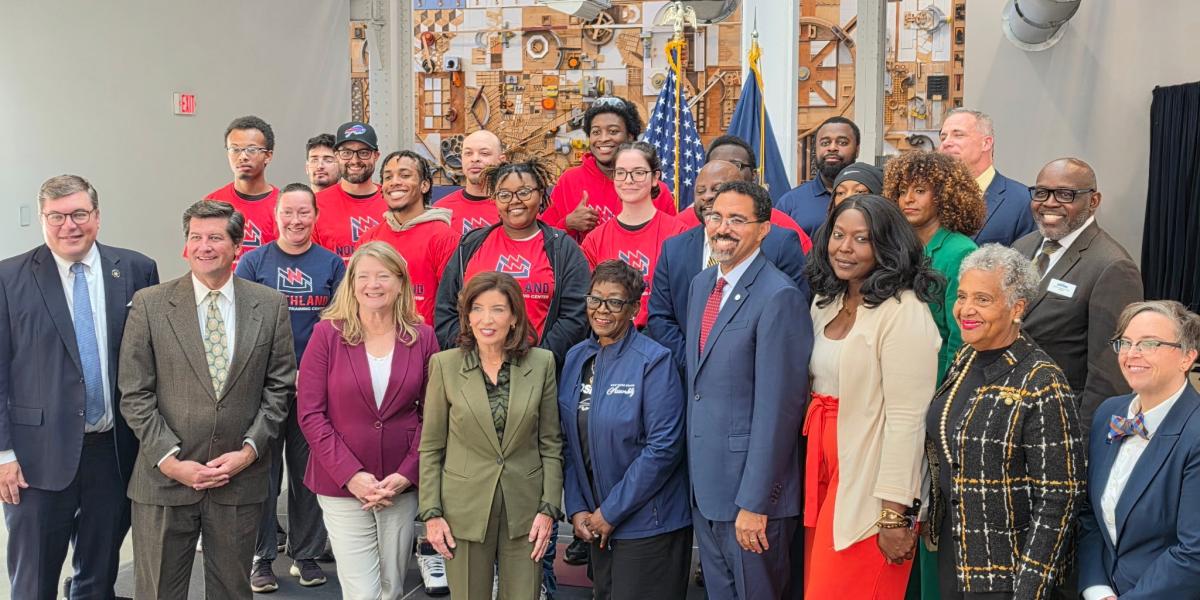 Dr. Mauro and other dignitaries with Governor Hochul