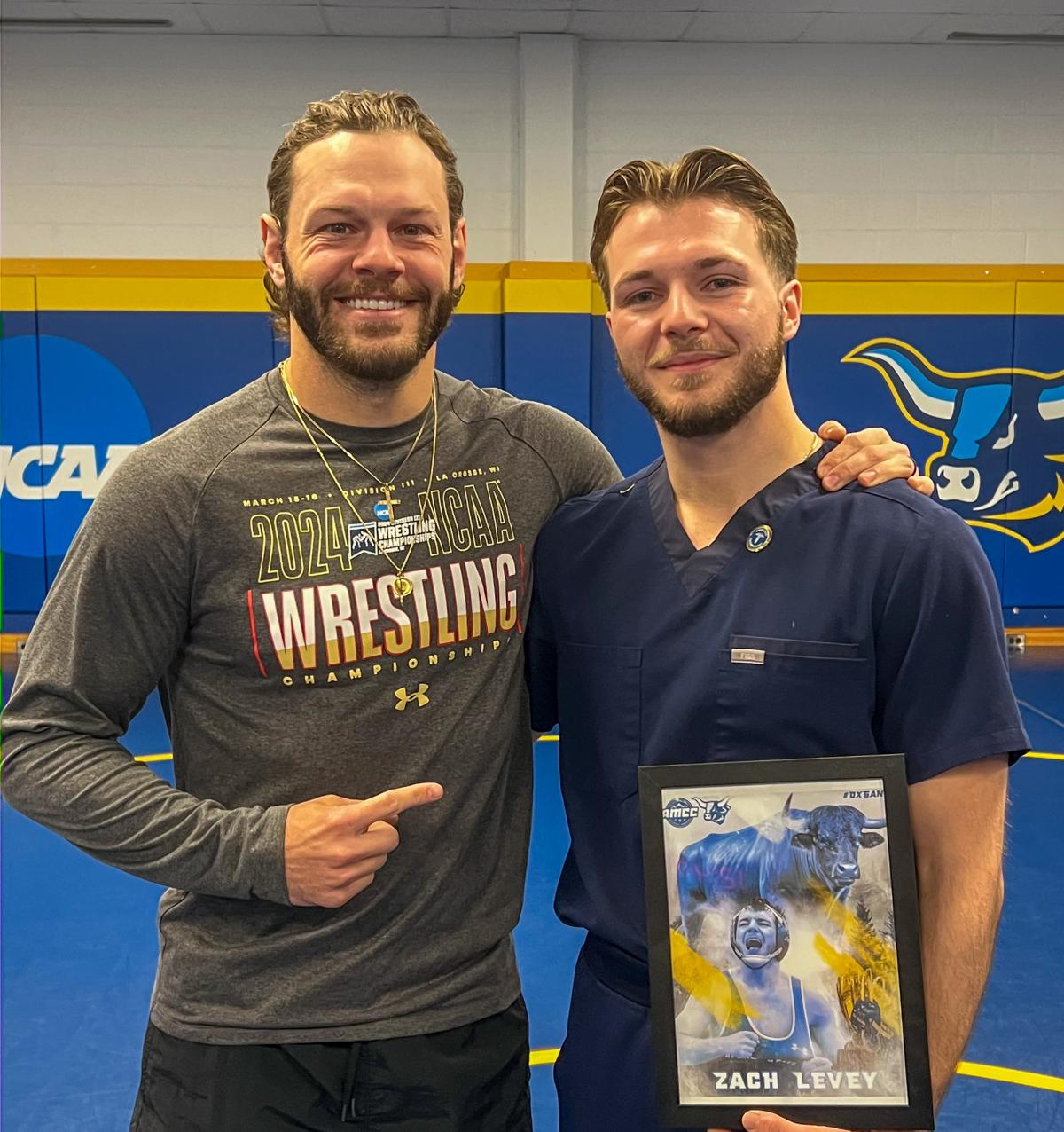 Coach Signorelli with Zach Levey