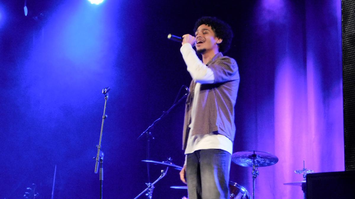 Student performs during Alfred's Got Talent