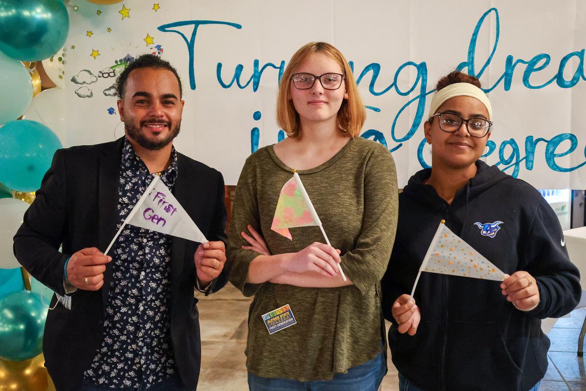 Students gathered to celebrate first-generation students