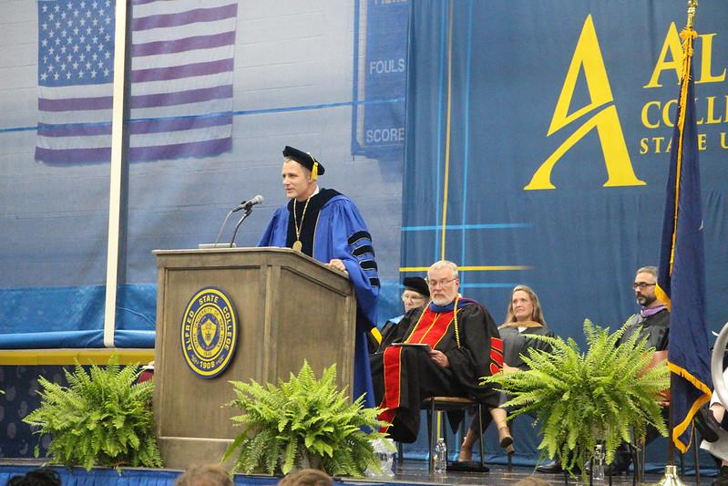 Dr. Mauro addresses the newest Pioneers