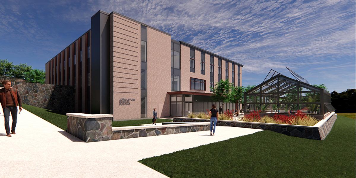 artwork of the projected new Agriculture Science building