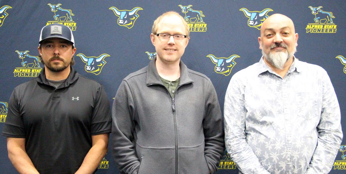 Alfred State recognized faculty members Daniel Aftuck, Aric Bryant, and David Ray with the Advising Excellence award