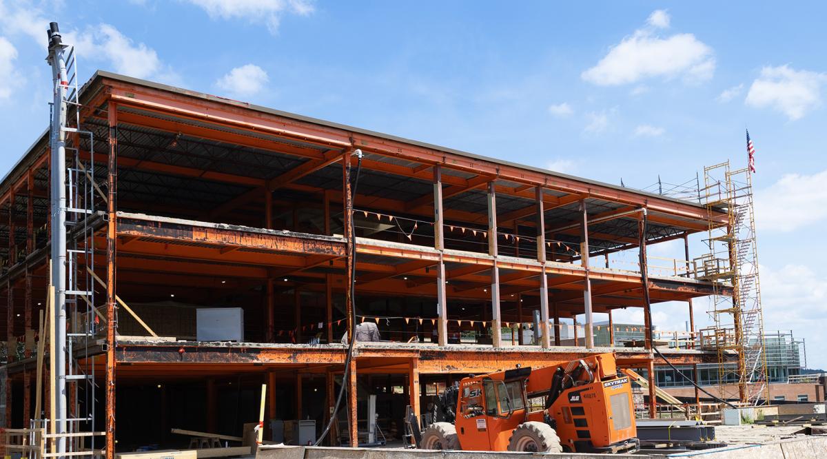 Picture of the progress of the Agriculture Sciences Building