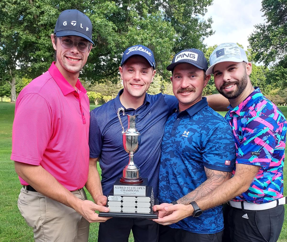 he Alfred Open championship team of Timothy O'Tool, Eric Buchnowski, Ken Strell, Travis Benson. The foursome shot a 62.