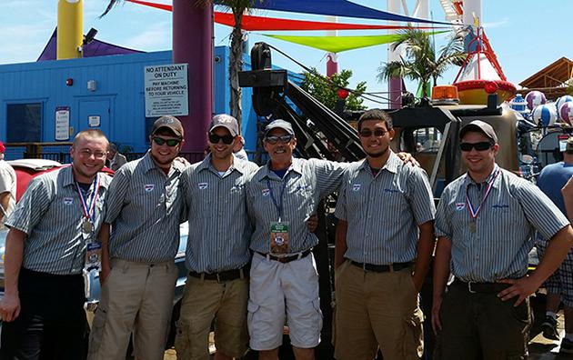 Alfred State Great Race team in Santa Monica