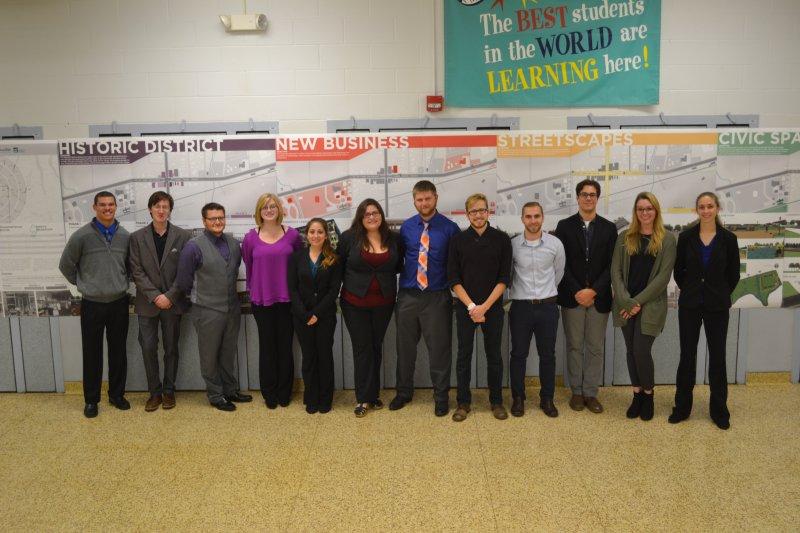 Architecture students in Canaseraga