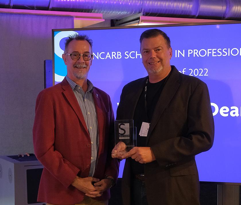 Alfred State Professor and Department Chair of the Architecture and Design Program William Dean receives recognition for being selected to attend the NCARB Scholars program.