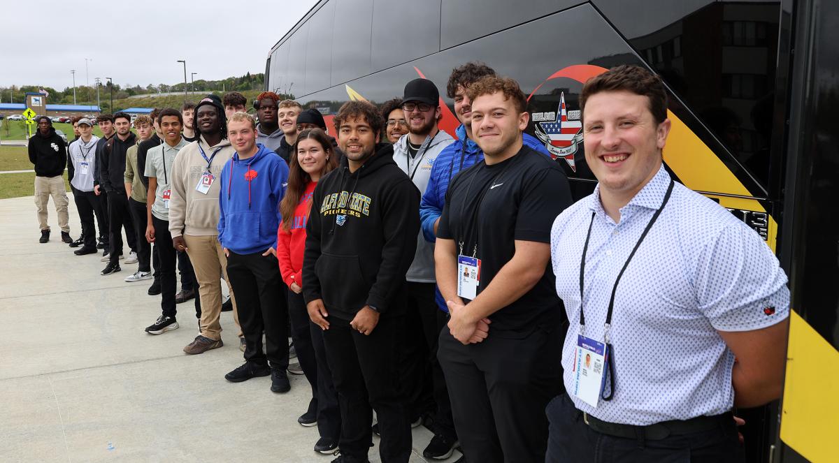 Students on a bus