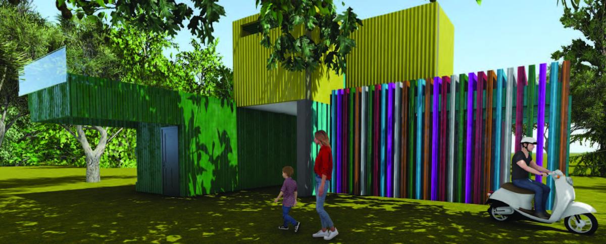 student architectural drawing for a competition 