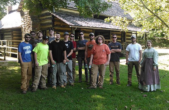 Building trades students